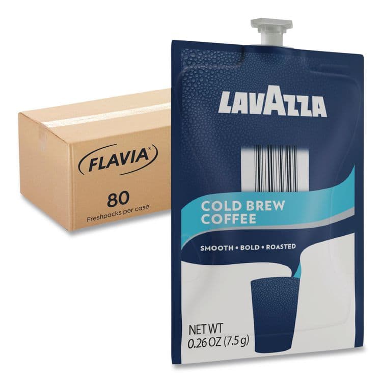 LAVAZZA Cold Brew Coffee Freshpack, 80/Carton (LAV48059)