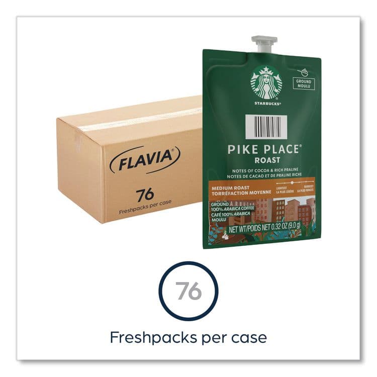 LAVAZZA Starbucks Pike Place Roast Coffee Freshpack, 76/Carton (LAV48103) thumbnail 2