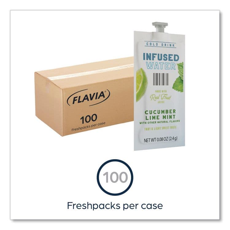 LAVAZZA Cucumber Lime Mint Infused Water Freshpack, 100/Carton (LAV48051) thumbnail 2