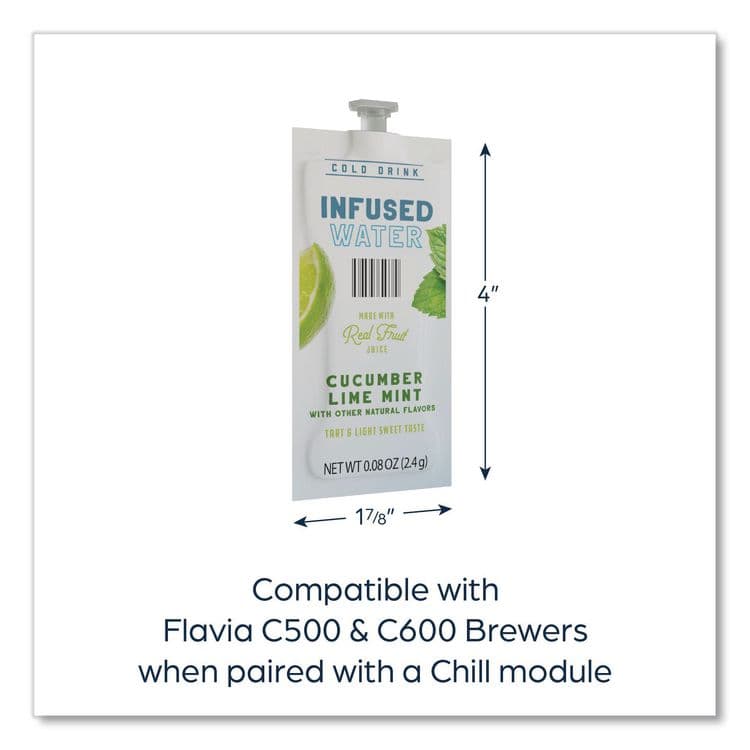 LAVAZZA Cucumber Lime Mint Infused Water Freshpack, 100/Carton (LAV48051) thumbnail 3