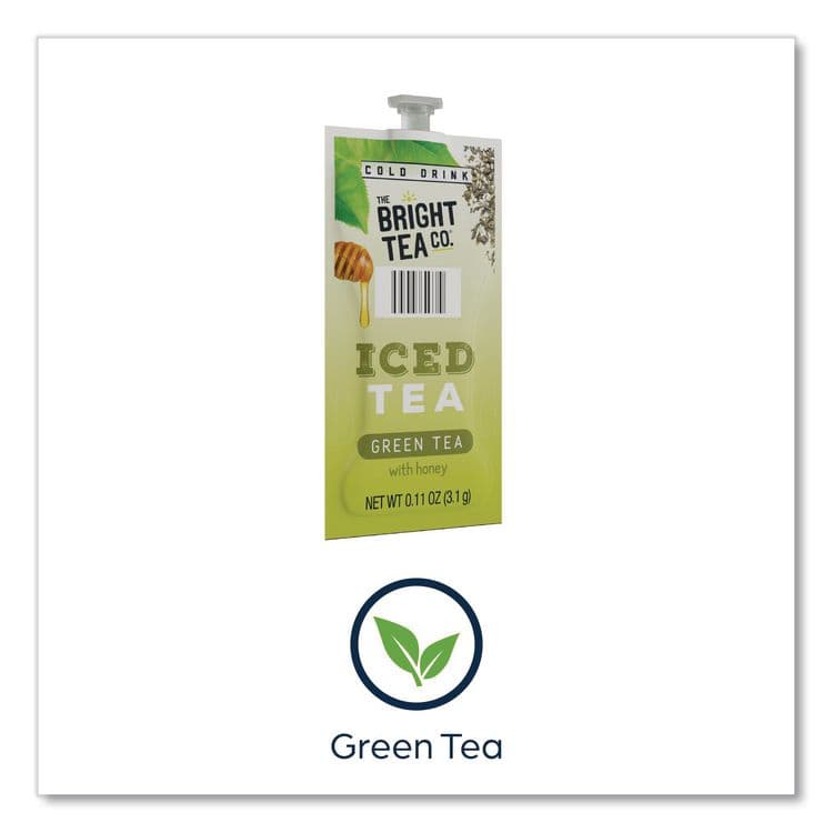 LAVAZZA The Bright Tea Co. Iced Green Tea with Honey Freshpack, 100/Carton (LAV48049) thumbnail 4