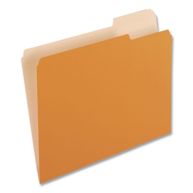 TOPS BUSINESS FORMS Interior File Folders, 1/3-Cut Tabs: Assorted, Letter Size, Orange, 100/Box (PFX421013ORA) thumbnail 4