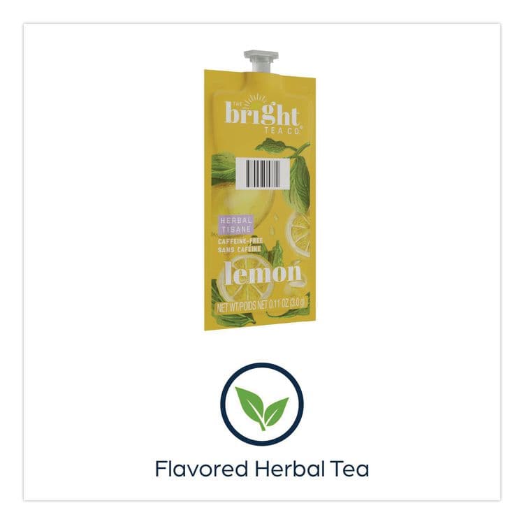 LAVAZZA The Bright Tea Co. Lemon Herbal Tea Freshpack, 100/Carton (LAV48022) thumbnail 4