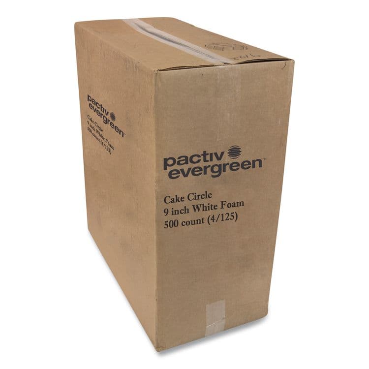 PACTIV EVERGREEN CORPORATION Cake Circle, 9" Diameter x 1" h, White, Foam, 125/Pack, 4 Packs/Carton (PCT60900000) thumbnail 4