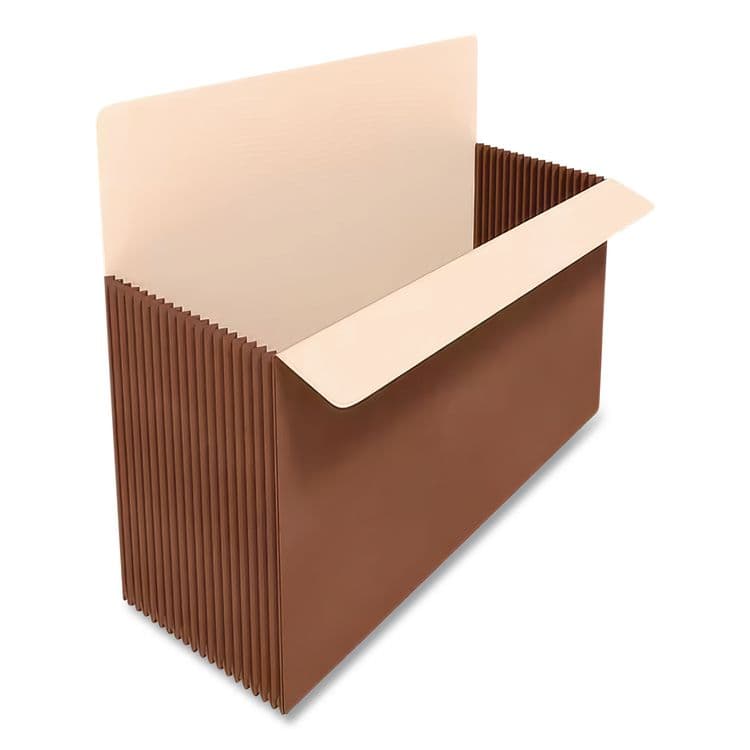 TOPS BUSINESS FORMS Premium Reinforced Expanding File Pockets, 7" Expansion, Legal Size, Red Fiber, 5/Box (PFX45303) thumbnail 2