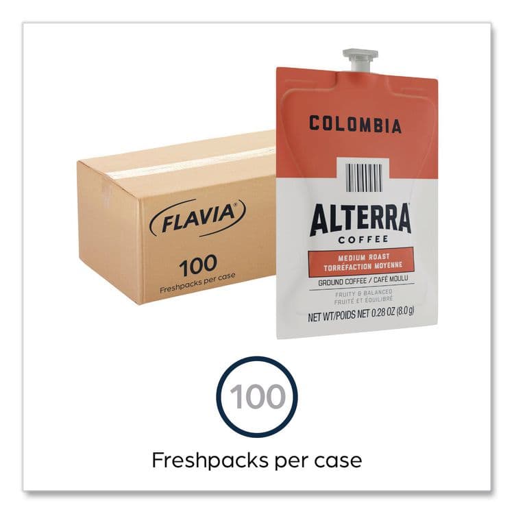LAVAZZA Alterra Columbia Coffee Freshpack, 100/Carton (LAV48006) thumbnail 2