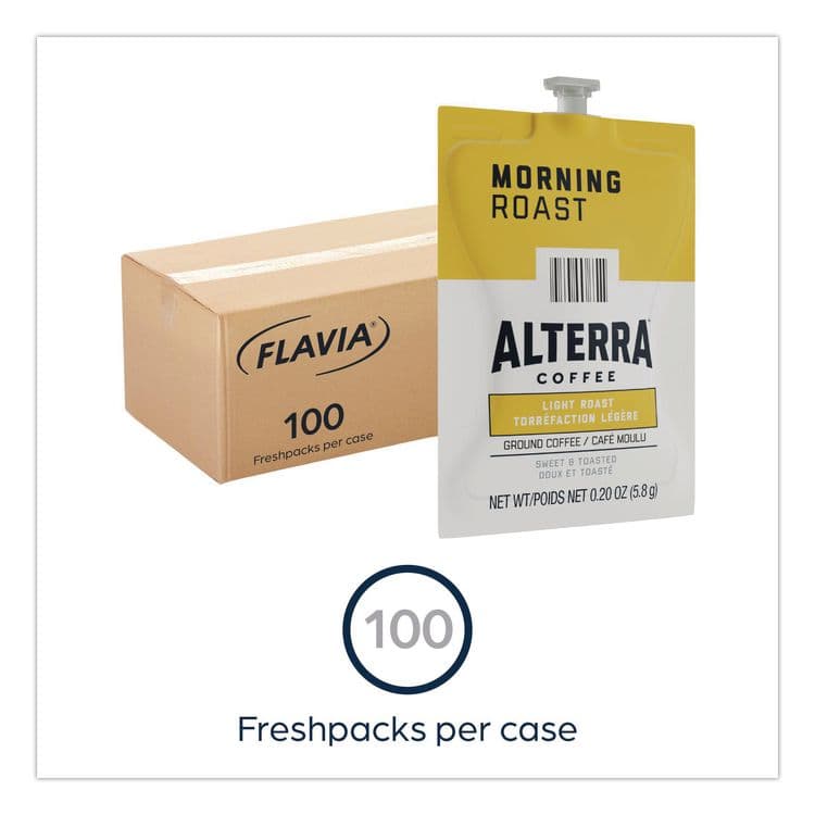 LAVAZZA Alterra Morning Roast Coffee Freshpack, 100/Carton (LAV48008) thumbnail 2