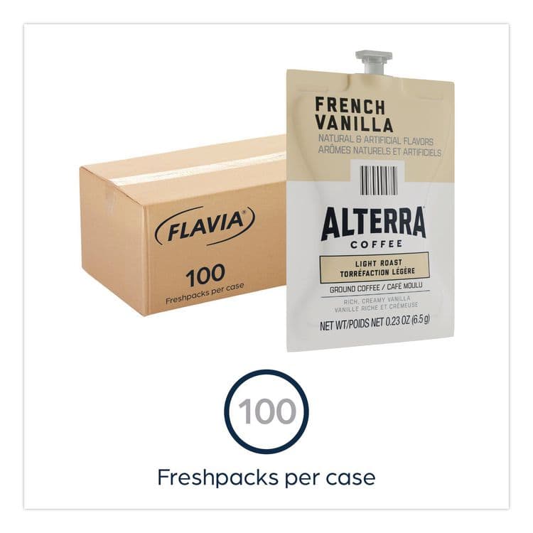 LAVAZZA Alterra French Vanilla Coffee Freshpack, 100/Carton (LAV48009) thumbnail 2