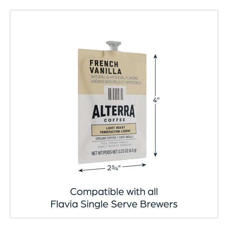 LAVAZZA Alterra French Vanilla Coffee Freshpack, 100/Carton (LAV48009) thumbnail 3