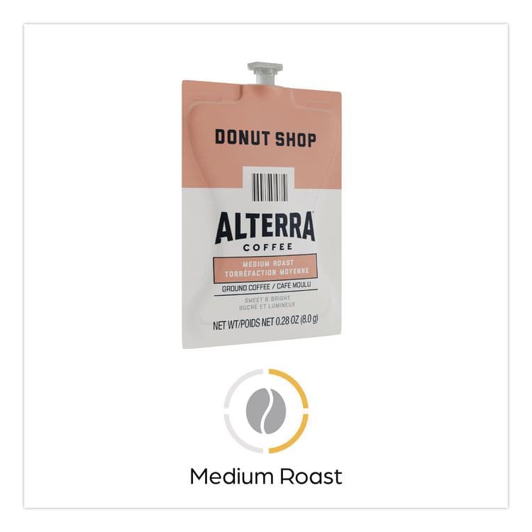 LAVAZZA Alterra Donut Shop Coffee Freshpack, 100/Carton (LAV48019) thumbnail 4