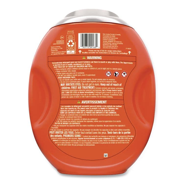 PROCTER & GAMBLE Hygienic Clean Heavy 10x Duty Power Pods, HE Compatible, Original Scent, 66 oz Tub, 45 Pods, 4/Carton (PGC09163) thumbnail 3