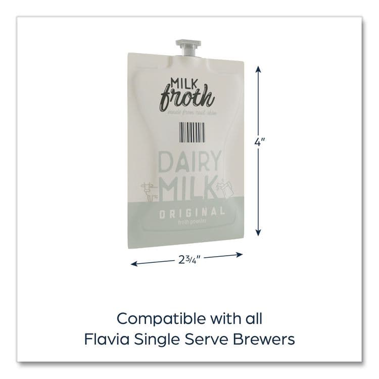 LAVAZZA Dairy Milk Froth Powder Freshpack, 0.46 oz Pouch, 72/Carton (LAV48002) thumbnail 3