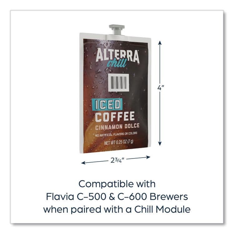 LAVAZZA Alterra Cinnamon Dolce Iced Coffee Freshpack, 90/Carton (LAV48061) thumbnail 3
