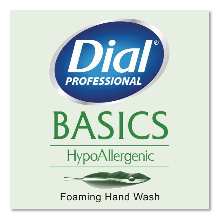 DIAL PROFESSIONAL Basics Hypoallergenic Foaming Hand Wash, Aquatic, 10 oz, 8/Carton (DIA35432) thumbnail 3