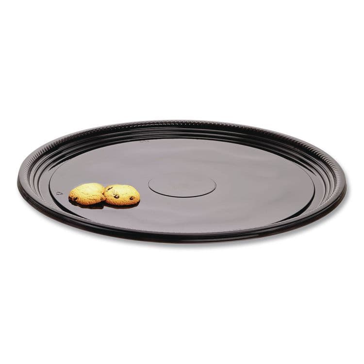 WNA, . Caterline Casuals Thermoformed Platters, 12" Diameter, Black. Plastic, 25/Carton (WNAA512PBL) thumbnail 4