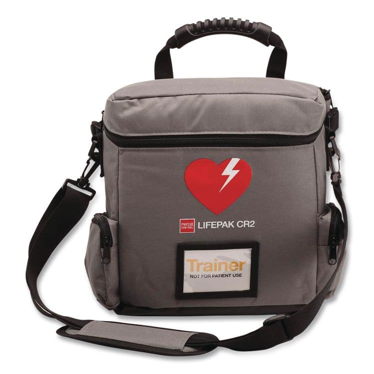 AERO HEALTHCARE LIFEPAK CR2 Trainer/Demo Bag, 12" x 4" x 8", Dark Gray/Black/Red (AOH11260000048)