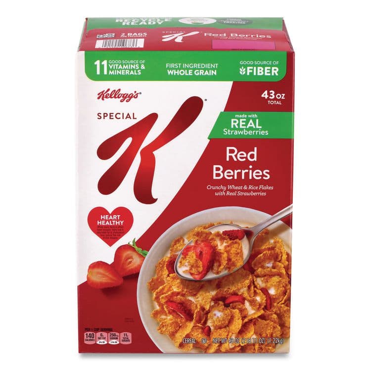 KELLOGG'S Special K with Berries Cereal, 2 Bags/Box, 43 oz Box (GRR22002625)