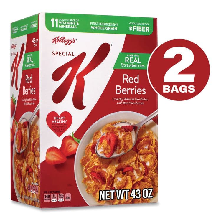 KELLOGG'S Special K with Berries Cereal, 2 Bags/Box, 43 oz Box (GRR22002625) thumbnail 2