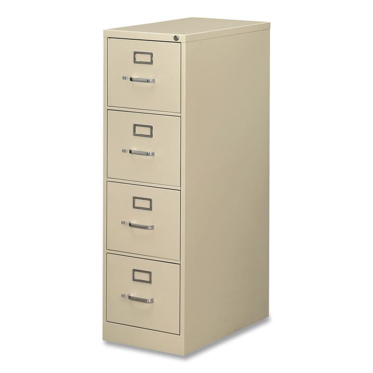 ALERA Economy Vertical File, 4 Legal-Size File Drawers, Putty, 18" x 25" x 52" (ALEHVF1952PY) thumbnail 3
