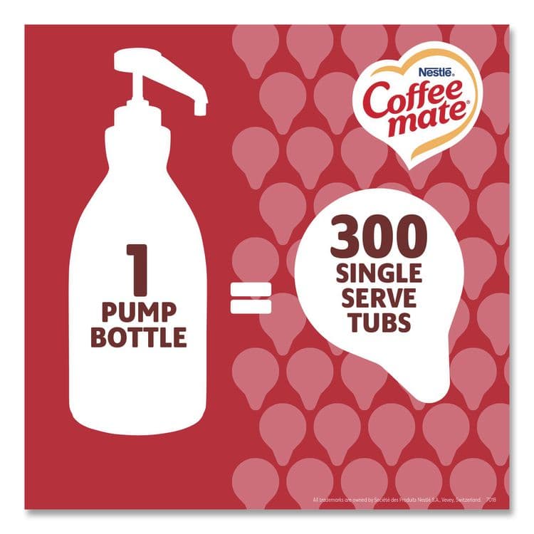 NESTLE Liquid Creamer Pump Bottle, Peppermint Mocha, 1.5 L Pump Bottle, 2/Carton (NES29600CT) thumbnail 4