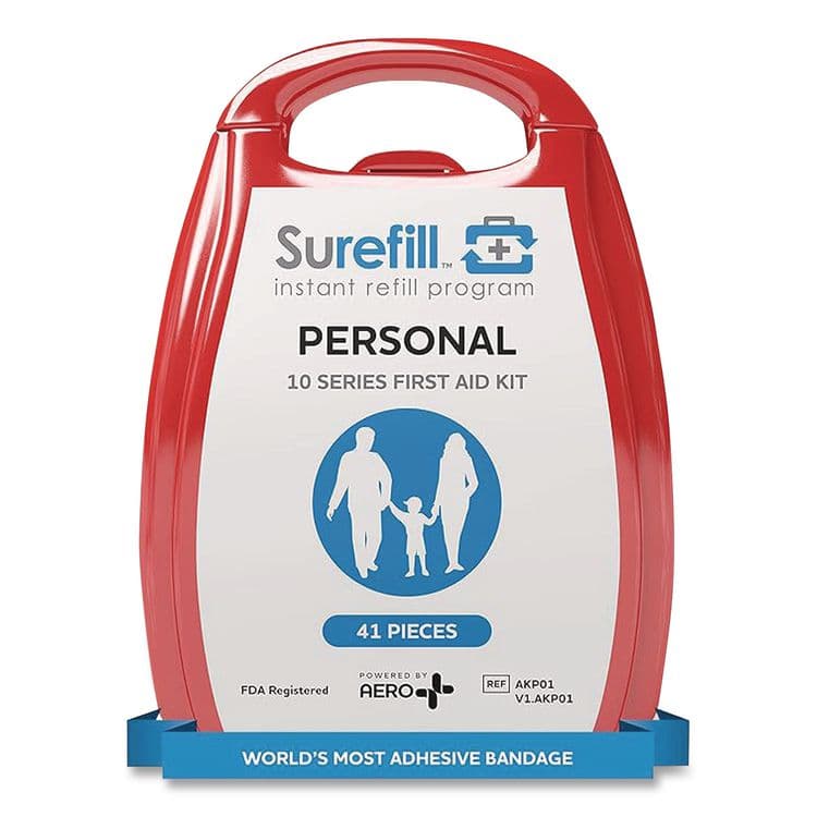 AERO HEALTHCARE Personal First Aid Kit, 41 Pieces, Plastic Case (AOHAKP01) thumbnail 4