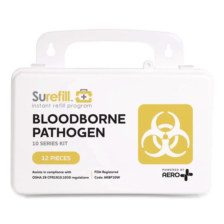 AERO HEALTHCARE 10 Series Bloodborne Pathogen Kit, 3 x 8.5 x 5.5 (AOHAKBF10W) thumbnail 3