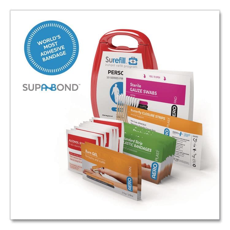 AERO HEALTHCARE Personal First Aid Kit, 41 Pieces, Plastic Case (AOHAKP01) thumbnail 3