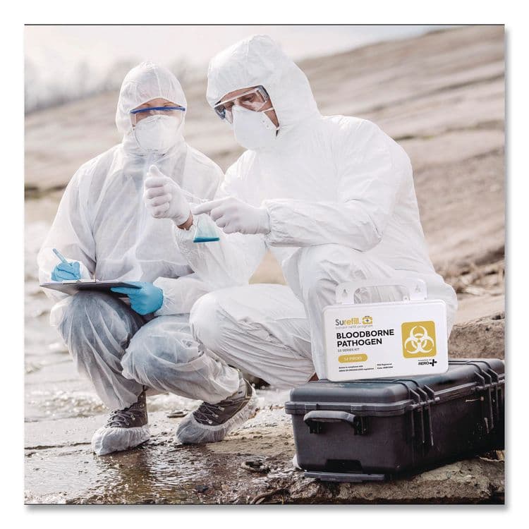 AERO HEALTHCARE 10 Series Bloodborne Pathogen Kit, 3 x 8.5 x 5.5 (AOHAKBF10W) thumbnail 4
