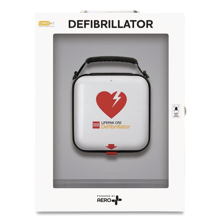 AERO HEALTHCARE LIFEPAK CR2 Wi-Fi Alarmed Cabinet, Semi-Automatic, English, Handle (AOHCAP6CR2)