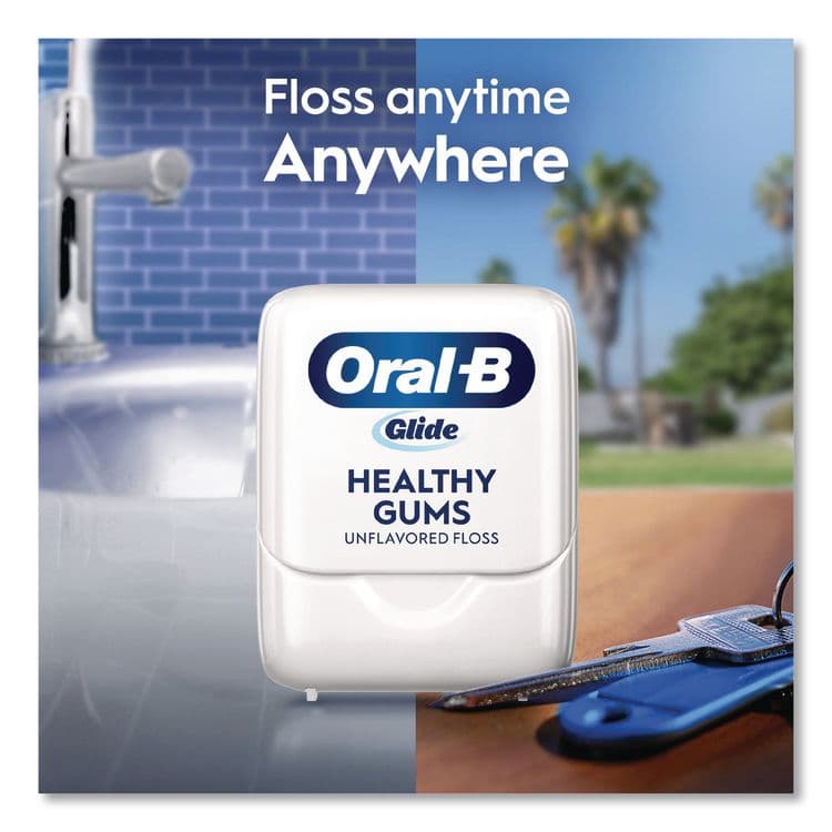 PROCTER & GAMBLE Glide Healthy Gums Unflavored Dental Floss, Unscented, 48/Carton (PGC46952) thumbnail 3
