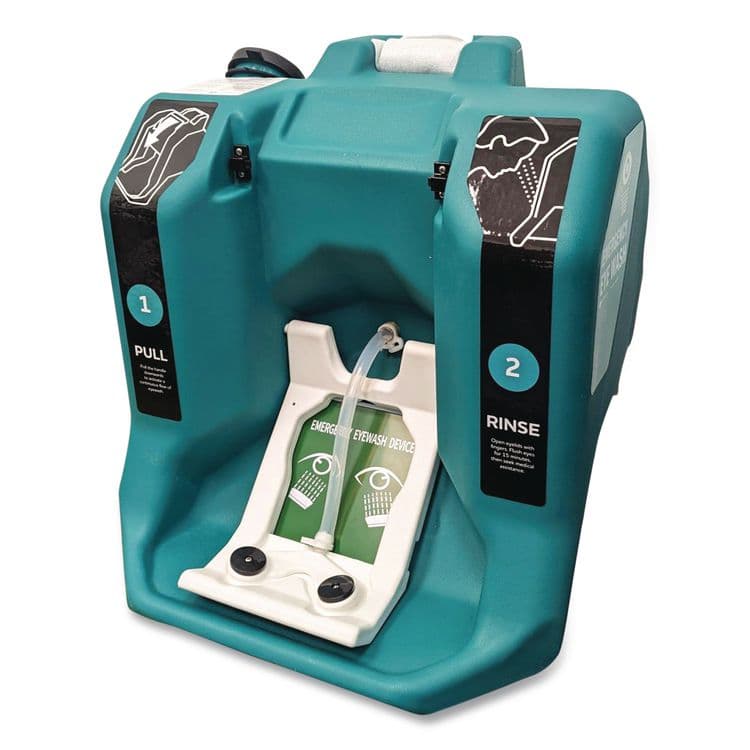 AERO HEALTHCARE Gravity Fed Eyewash Station with Drain Cart, 16 gal (AOHNFS2048C) thumbnail 2