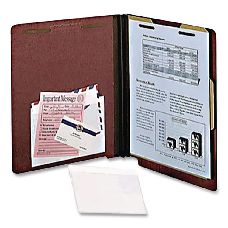 TOPS BUSINESS FORMS Self-Adhesive Pockets, 8" x 5", Clear Front/White Back, 100/Box (PFX99377) thumbnail 3