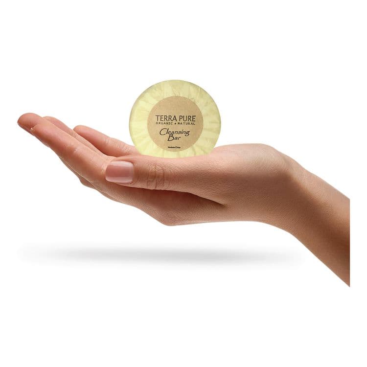 DIVERSIFIED HOSPITALITY SOLUTIONS, LTD. Terra Pure Cleansing Bar, Green Tea Lemongrass Scent, 0.6 oz Bar, 400/Carton (DHS002041) thumbnail 3