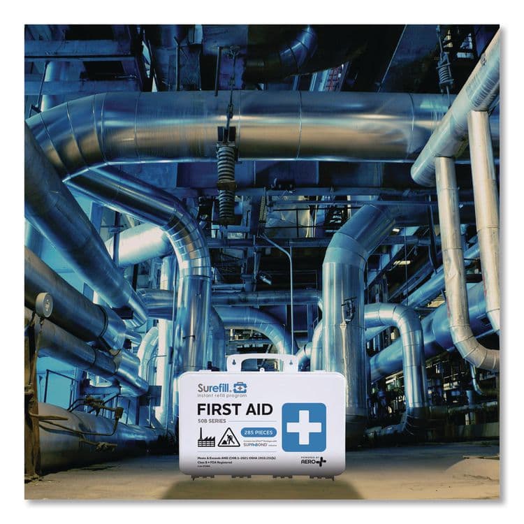 AERO HEALTHCARE 50 Series ANSI 2021 B First Aid Kit - Weatherproof Plastic Case, 50 Person, 285 Pieces (AOHSF50BW) thumbnail 4