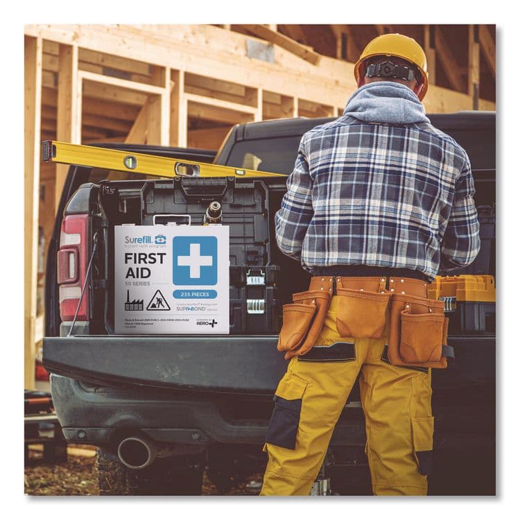 AERO HEALTHCARE 50 Series ANSI A+ First Aid Kit - Metal Case, 50 Person, 235 Pieces (AOHSF50AT) thumbnail 4