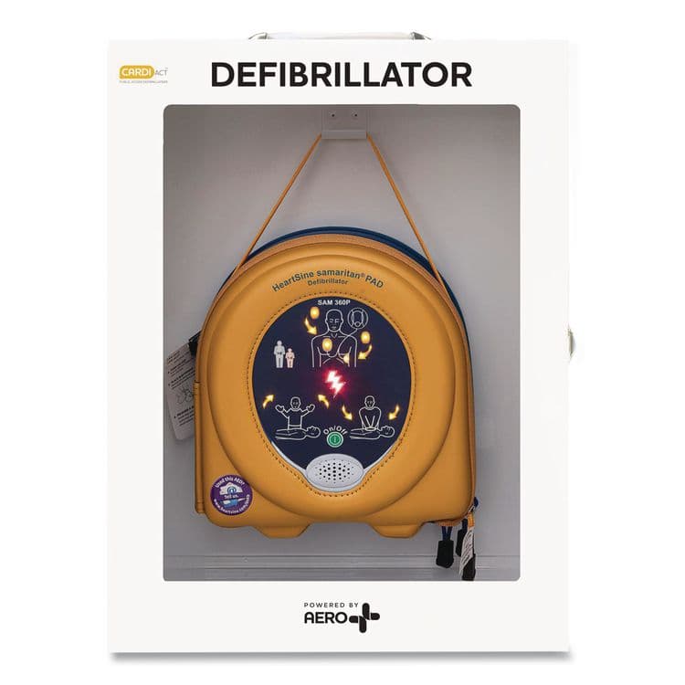 AERO HEALTHCARE First Aid Station - First Aid, Eyewash, AED 360P, 4 Pieces, Metal Case (AOHSFFASP2) thumbnail 3