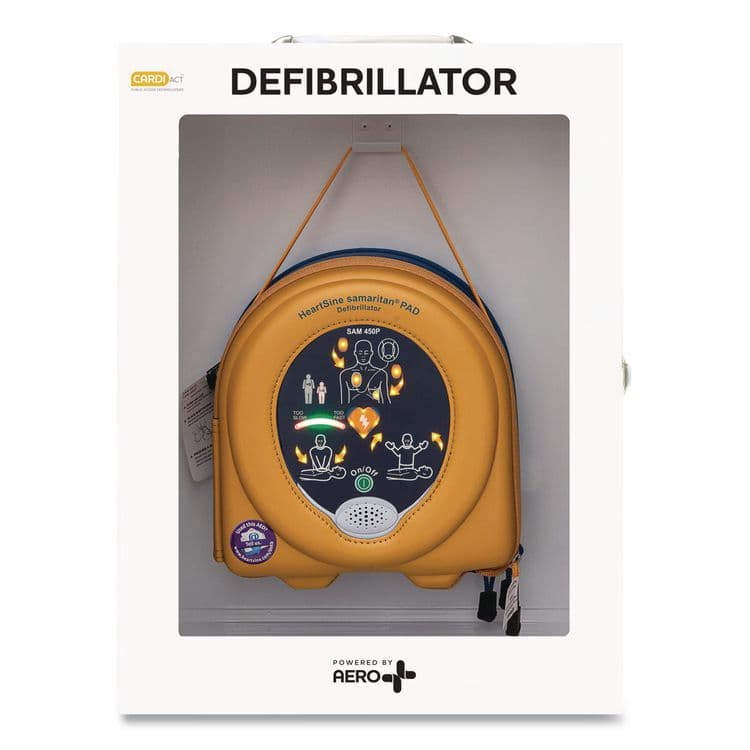 AERO HEALTHCARE First Aid Station - First Aid, Eyewash, AED 450P, 4 Pieces, Metal Case (AOHSFFASP3) thumbnail 3