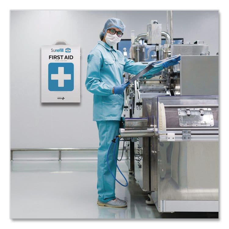 AERO HEALTHCARE 200 Series Class B 5-Shelf First Aid Cabinet - Meds, 200 Person, 1,183 Pieces, Metal Case (AOHSF200BMT) thumbnail 4