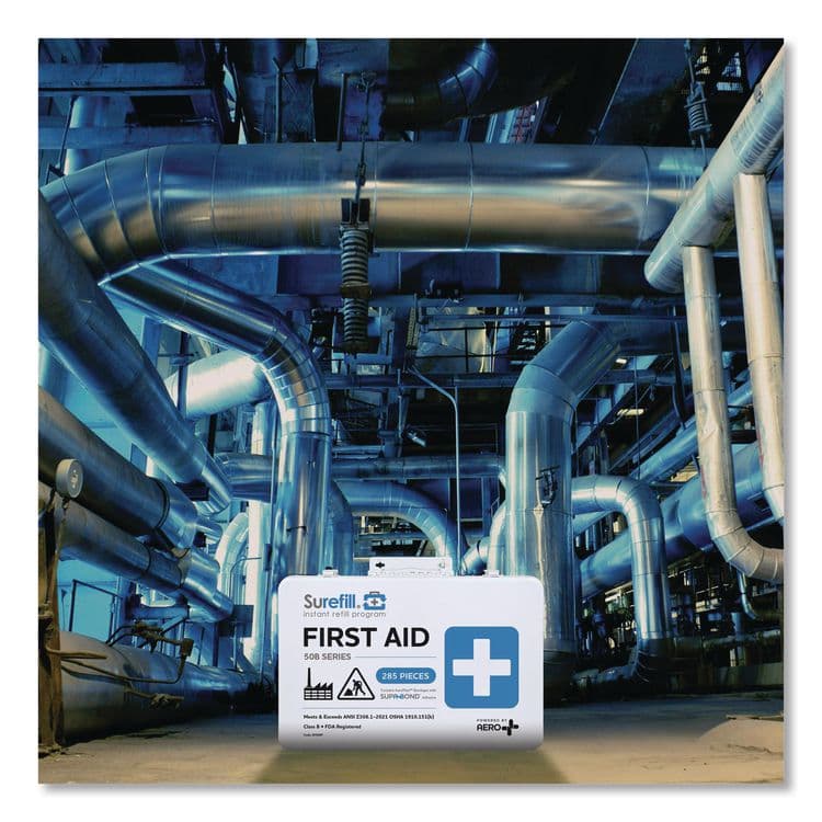 AERO HEALTHCARE 50 Series ANSI B First Aid Kit - Metal Case, 50 Person, 285 Pieces (AOHSF50BT) thumbnail 3