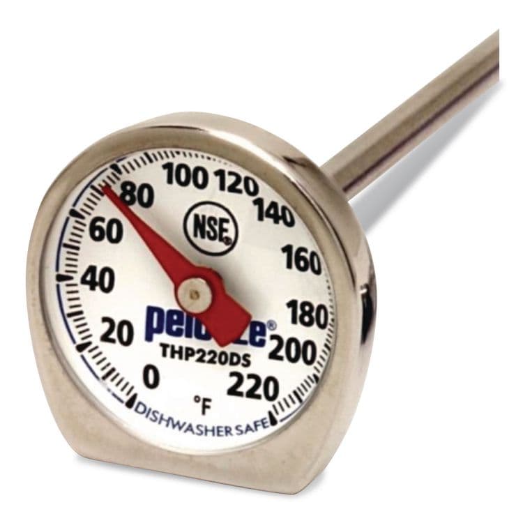 RUBBERMAID COMMERCIAL PROD. Dishwasher-Safe Industrial-Grade Analog Pocket Thermometer, 0F to 220F (PELTHP220DS) thumbnail 2