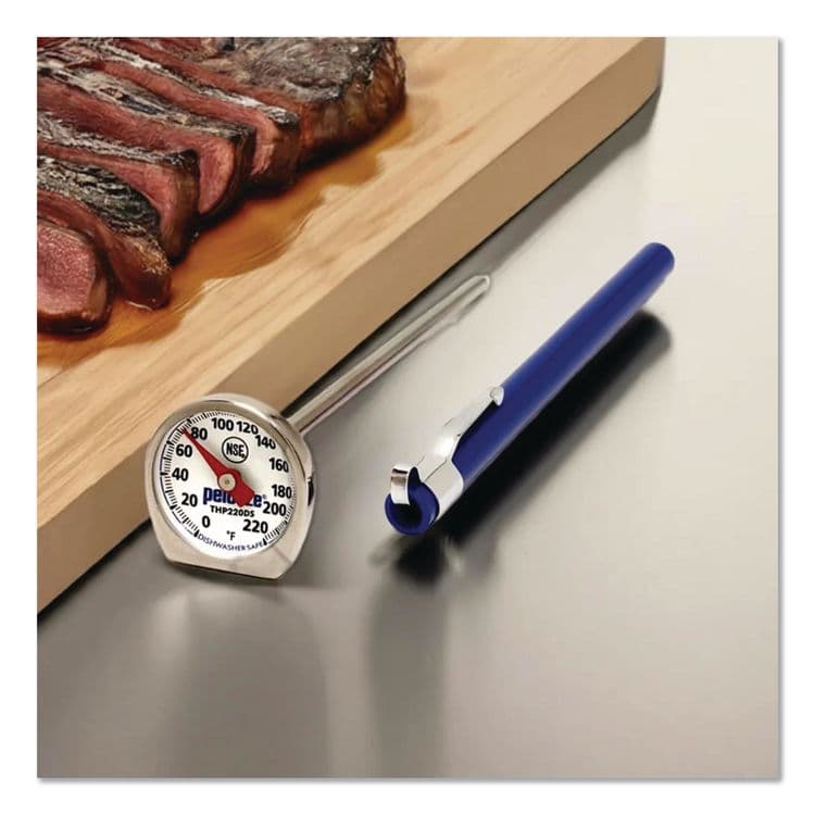 RUBBERMAID COMMERCIAL PROD. Dishwasher-Safe Industrial-Grade Analog Pocket Thermometer, 0F to 220F (PELTHP220DS) thumbnail 3