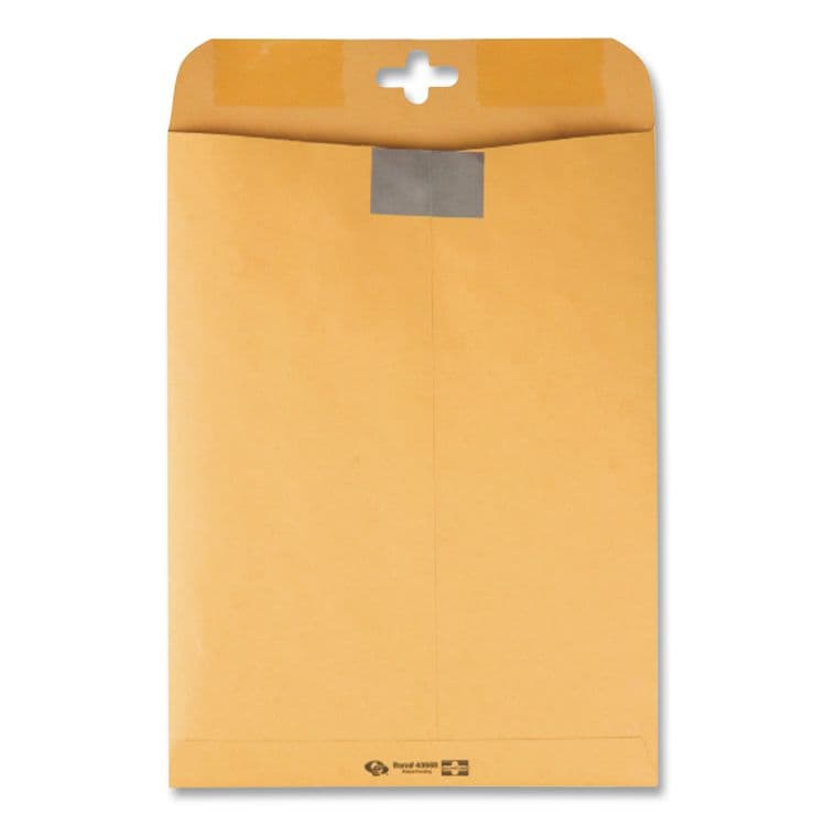 QUALITY PARK PRODUCTS Postage Saving ClearClasp Kraft Envelope, #97, Cheese Blade Flap, ClearClasp Closure, 10 x 13, Brown Kraft, 100/Box (QUA43768) thumbnail 2