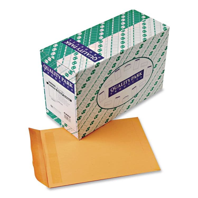 QUALITY PARK PRODUCTS Redi-Seal Catalog Envelope, #12 1/2, Cheese Blade Flap, Redi-Seal Adhesive Closure, 9.5 x 12.5, Brown Kraft, 250/Box (QUA43662) thumbnail 4