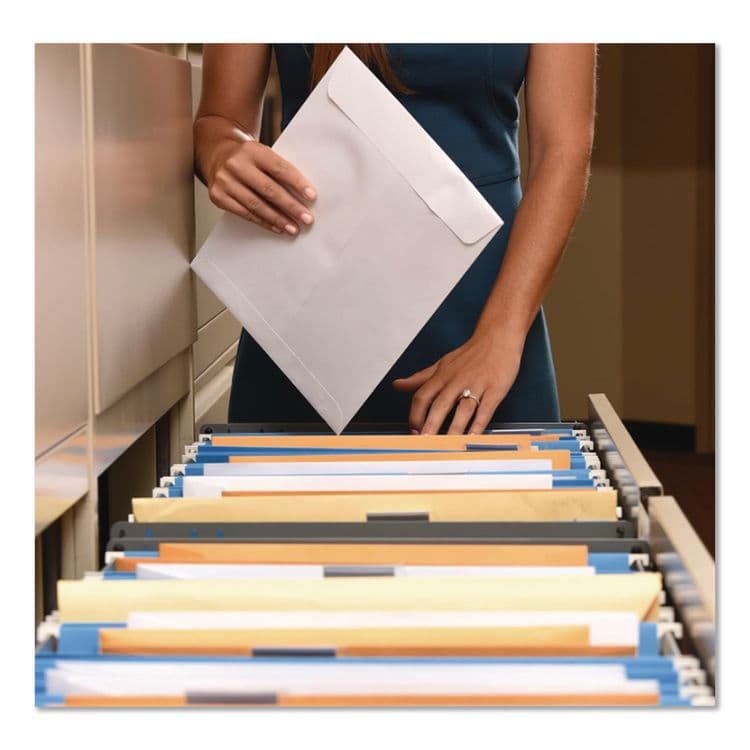 QUALITY PARK PRODUCTS Redi-Seal Catalog Envelope, #12 1/2, Cheese Blade Flap, Redi-Seal Adhesive Closure, 9.5 x 12.5, White, 100/Box (QUA43617) thumbnail 4