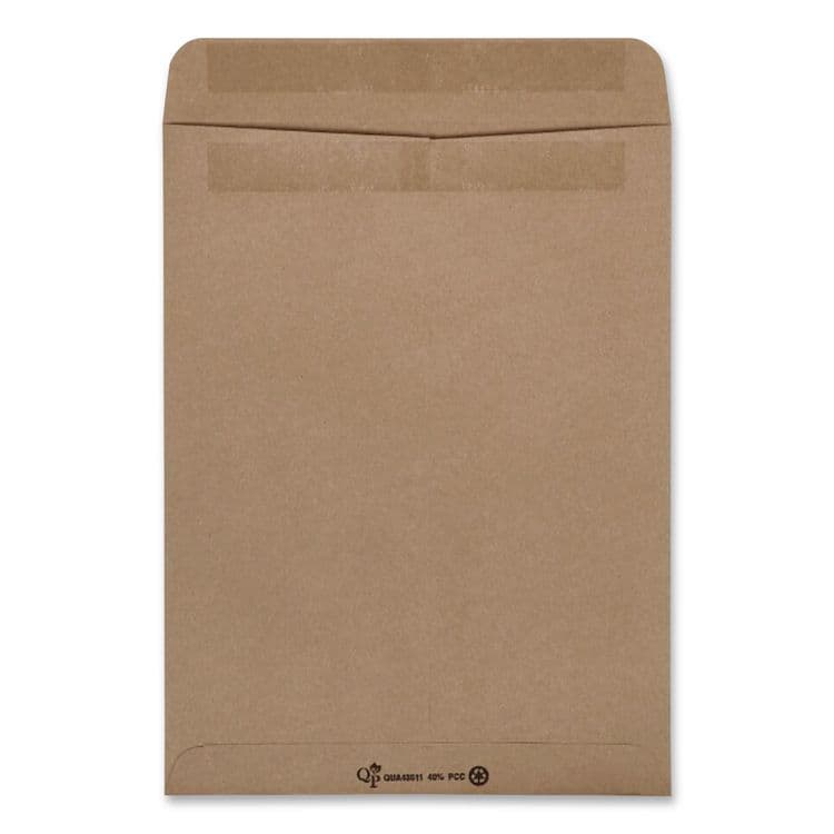 QUALITY PARK PRODUCTS Recycled Brown Kraft Redi-Seal Envelope, #10 1/2, Cheese Blade Flap, Redi-Seal Adhesive Closure, 9 x 12, Brown Kraft, 100/Box (QUA43511) thumbnail 4