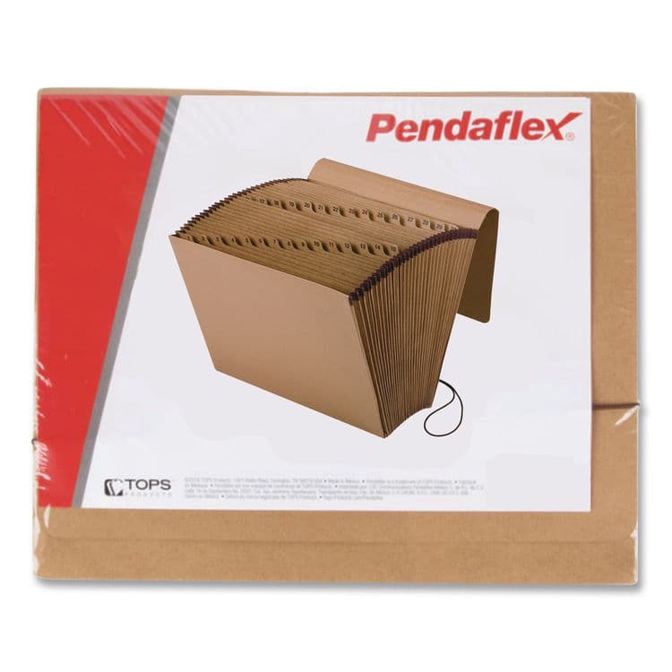 TOPS BUSINESS FORMS Kraft Indexed Expanding File, 31 Sections, Elastic Cord Closure, 1/15-Cut Tabs, Letter Size, Brown (PFXK17DOX) thumbnail 2