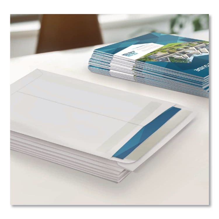 QUALITY PARK PRODUCTS Redi-Strip Security Tinted Envelope, #10 1/2, Square Flap, Redi-Strip Adhesive Closure, 9 x 12, White, 100/Box (QUA44926) thumbnail 4