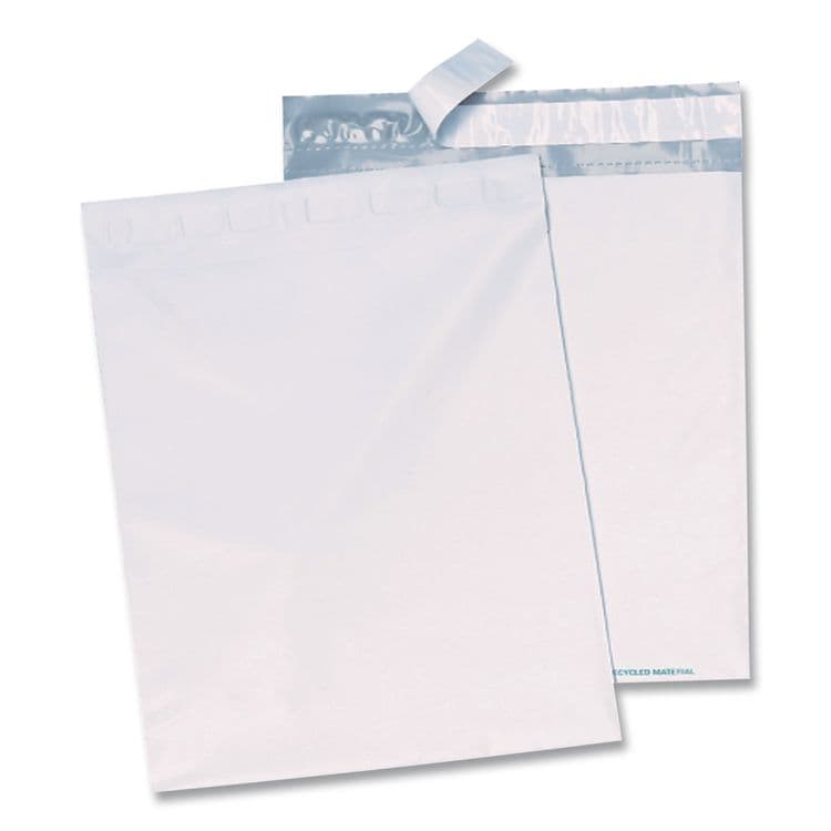 QUALITY PARK PRODUCTS Redi-Strip Poly Expansion Mailer, #4 1/2, Square Flap, Redi-Strip Adhesive Closure, 11 x 13, White, 100/Carton (QUA46390) thumbnail 2