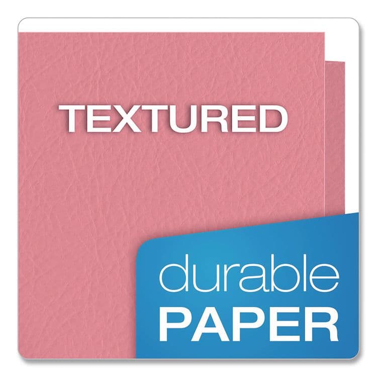 TOPS BUSINESS FORMS Twin-Pocket Folder, Accommodates (100) 11 x 8.5 Sheets, Pink, 25/Box (OXF57568) thumbnail 4