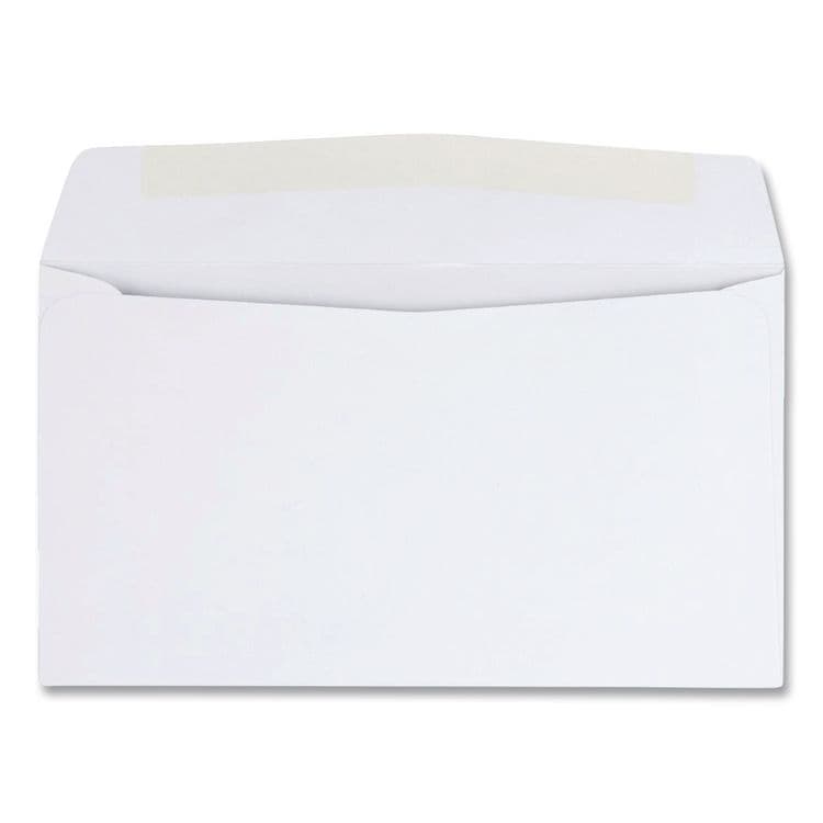 QUALITY PARK PRODUCTS Business Envelope, #6 3/4, Commercial Flap, Side Seam, Gummed Closure, 24 lb Bond Weight Paper, 3.63 x 6.5, White, 500/Box (QUA90070) thumbnail 4